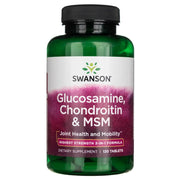 SWANSON gliukozaminas, chondroitinas ir MSM – 120 tablečių
