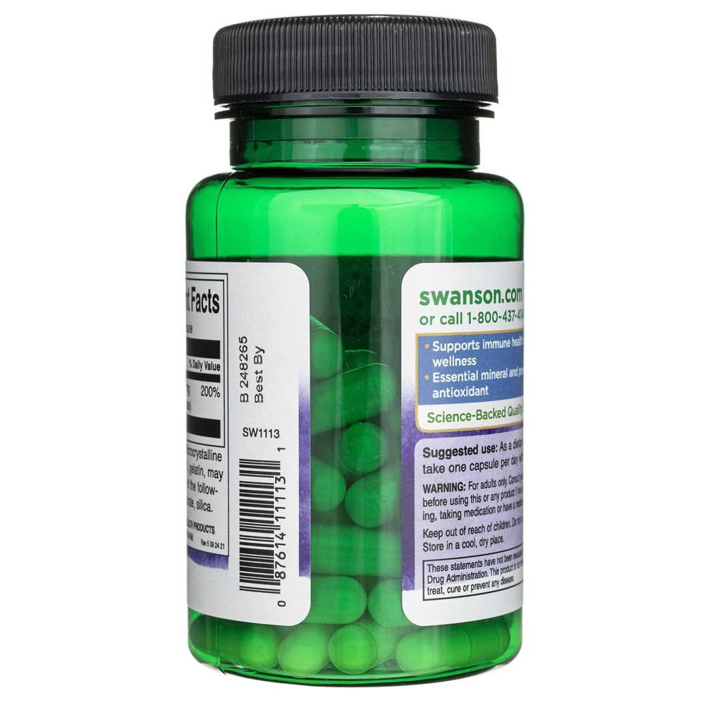 SWANSON cinko pikolinatas 22 mg – 60 kapsulių