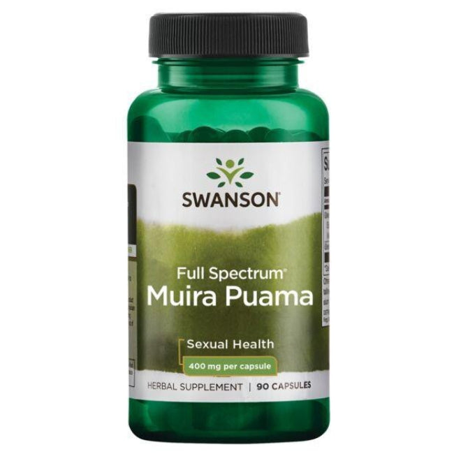 SWANSON Muira Puama 400 mg – 90 kapsulių