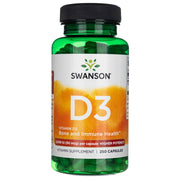 SWANSON vitaminas D3 2000 TV (50 mcg) – 250 kapsulių
