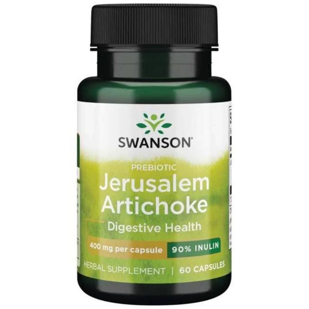 SWANSON Prebiotic Jerusalem Artichoke 400 mg – 60 kapsulių