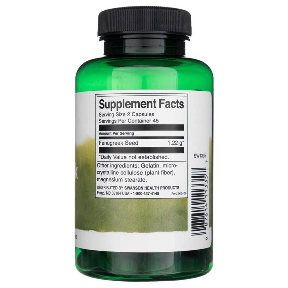 SWANSON ožragės sėklos 610 mg – 90 kapsulių