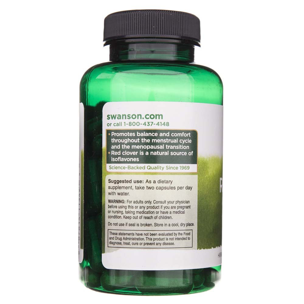 SWANSON raudonųjų dobilų žiedai 430 mg – 90 kapsulių
