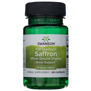 SWANSON šafranas „Whole Ground Stigmas“ 15 mg – 60 kapsulių