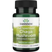 SWANSON čagos grybas 400 mg – 60 kapsulių