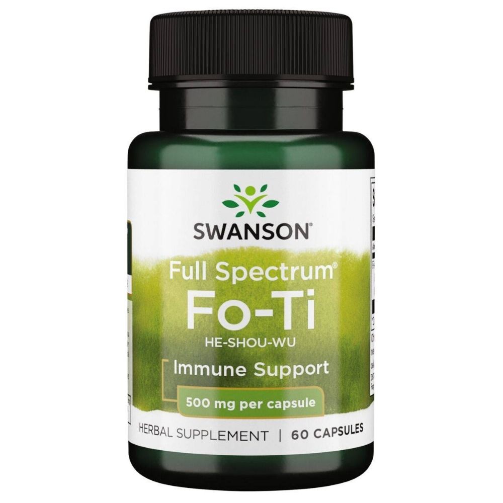 SWANSON Fo-Ti (He-Shou-Wu) 500 mg – 60 kapsulių