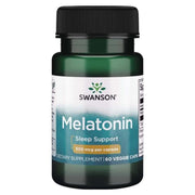 SWANSON melatoninas 500 mcg – 60 kapsulių