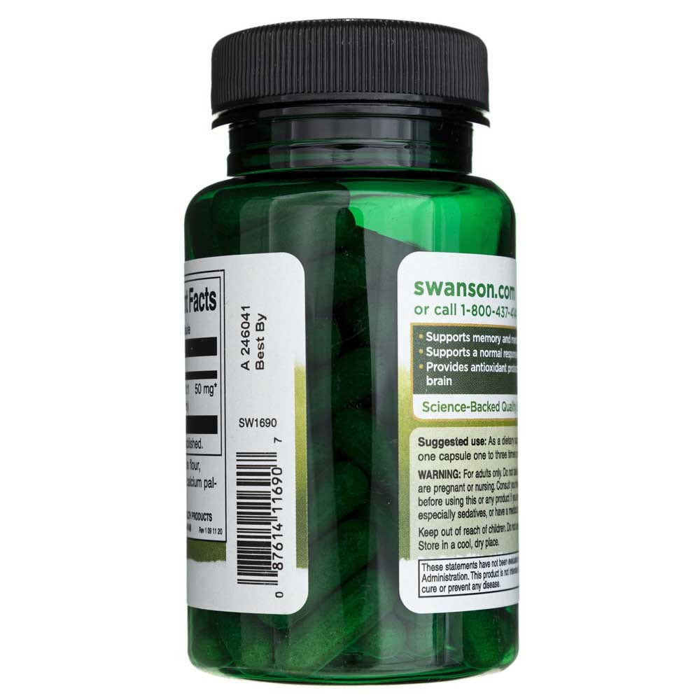SWANSON Bacopa Monniera 50 mg - 90 kapsulių
