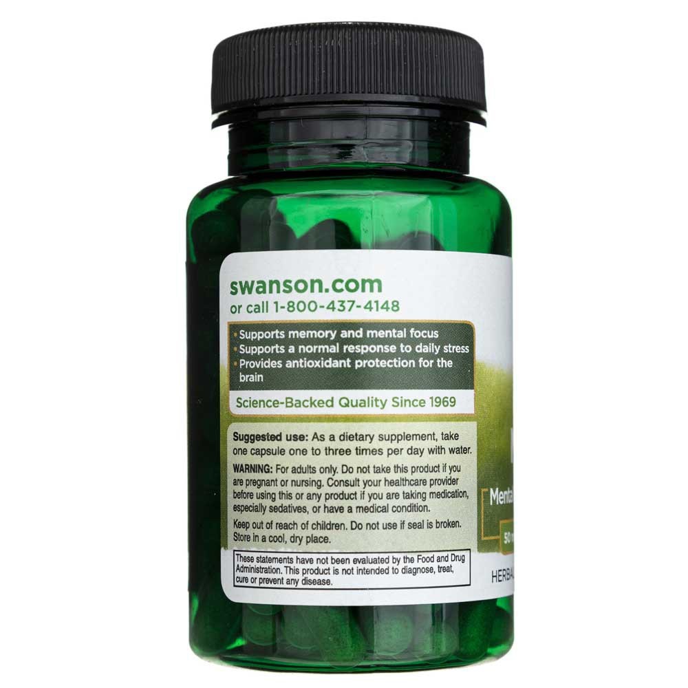 SWANSON Bacopa Monniera 50 mg - 90 kapsulių
