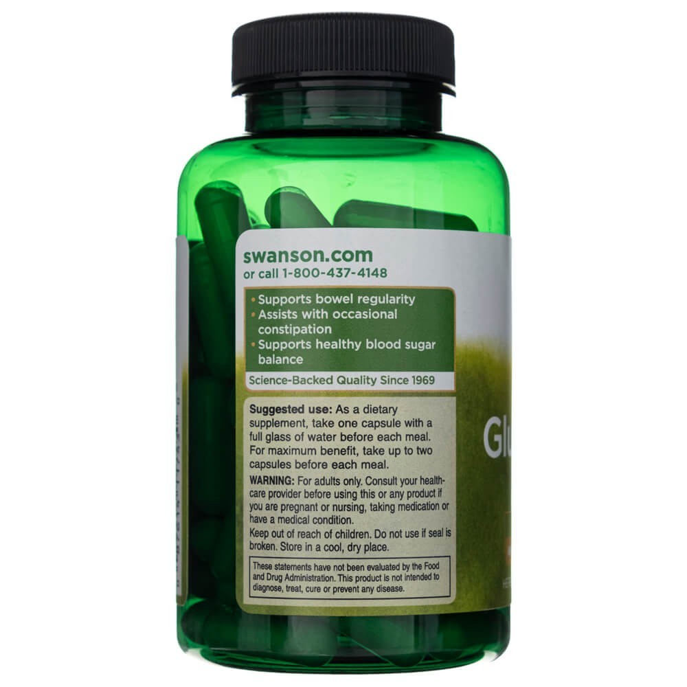 SWANSON gliukomananas 665 mg – 90 kapsulių