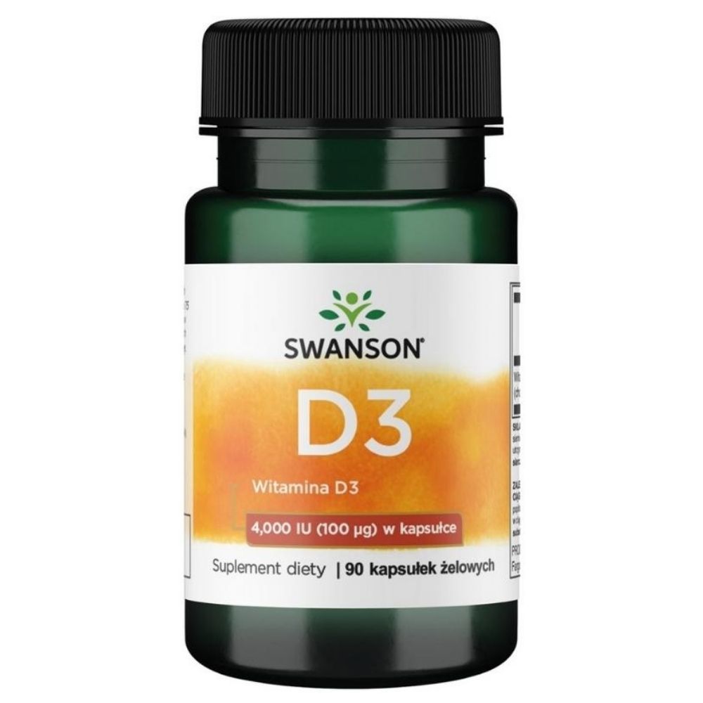 SWANSON vitaminas D3 4000 TV (100 mcg) – 90 kapsulių