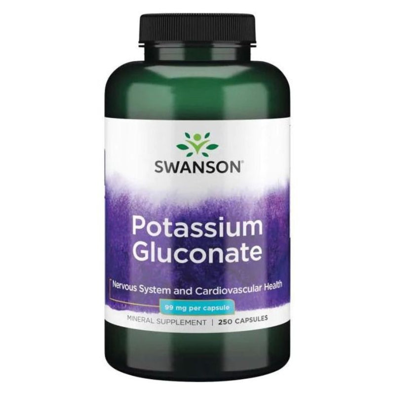 SWANSON kalio gliukonatas 99 mg – 250 kapsulių