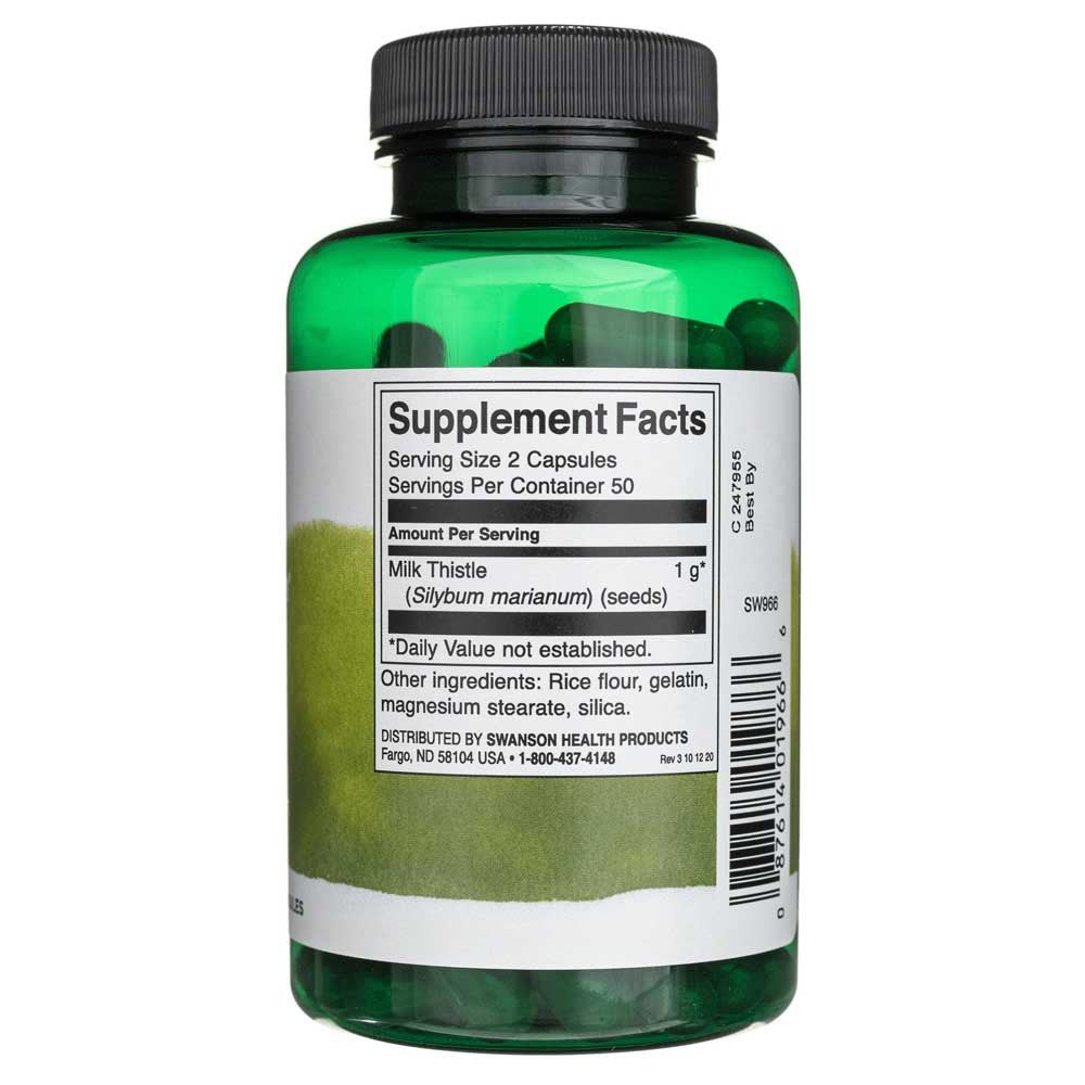 SWANSON margainis 500 mg – 100 kapsulių