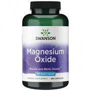 SWANSON magnio oksidas 200 mg – 250 kapsulių