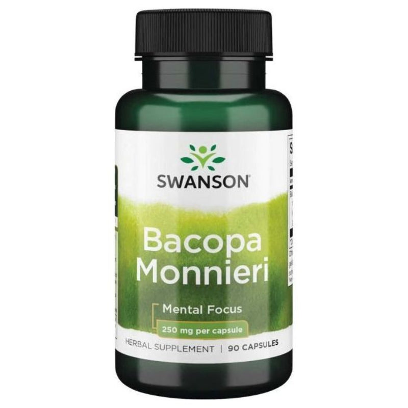 SWANSON Bacopa Monnieri ekstraktas 250 mg – 90 kapsulių