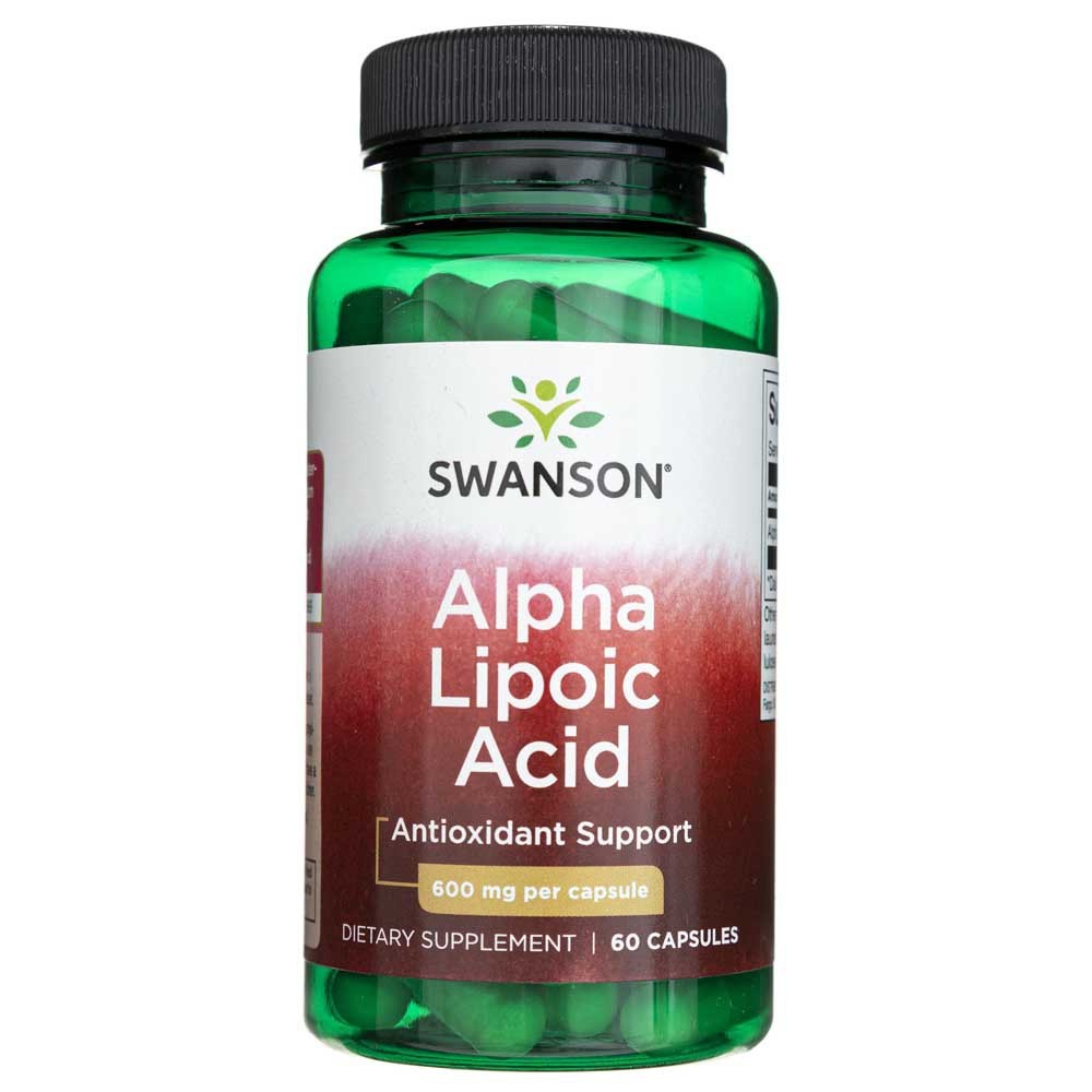 SWANSON alfa lipoinė rūgštis 600 mg – 60 kapsulių