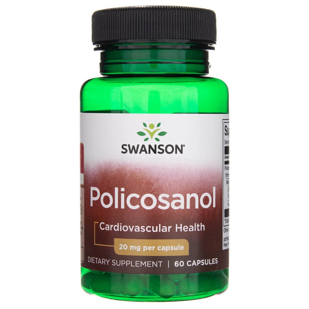 SWANSON polikozanolis 20 mg – 60 kapsulių