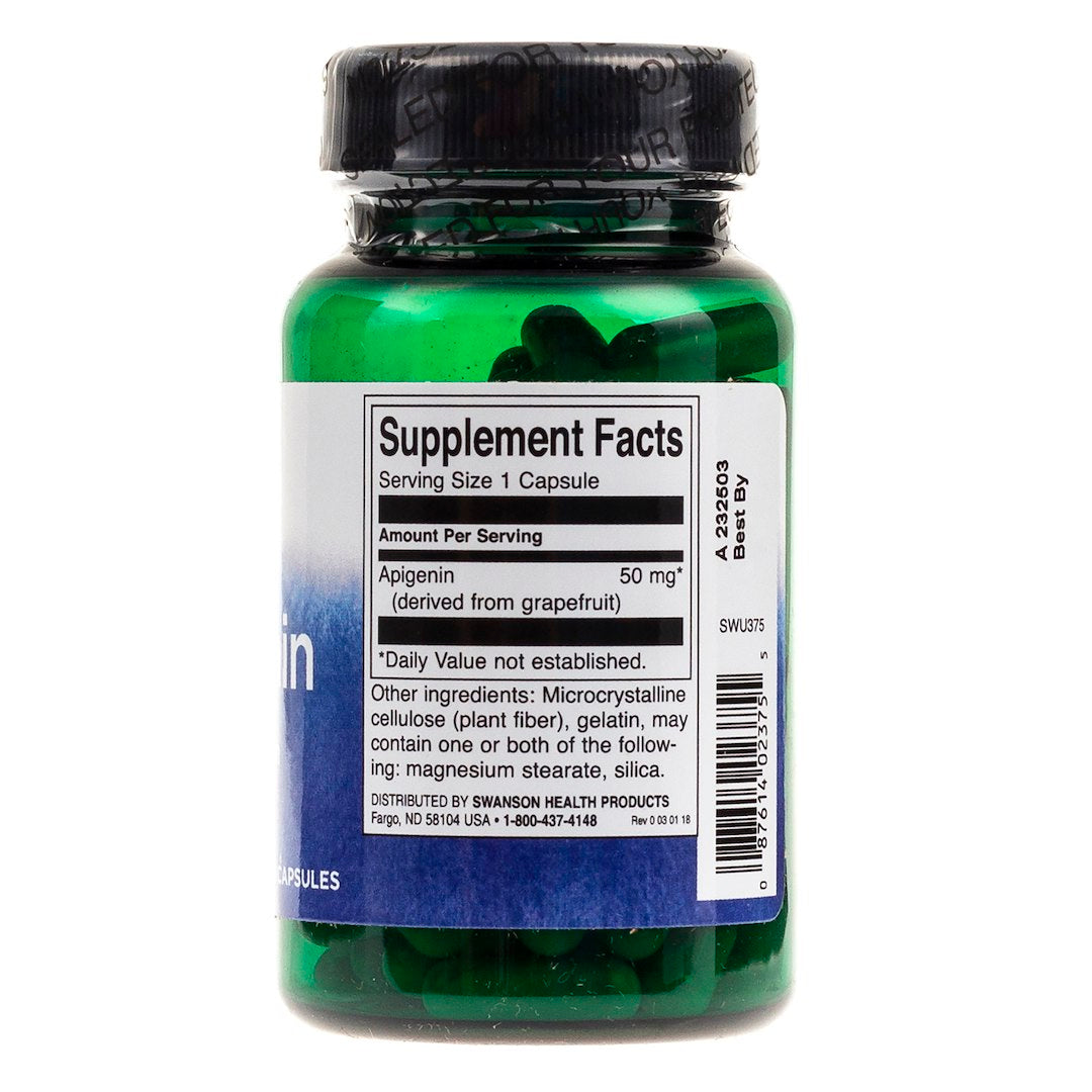 SWANSON apigeninas 50 mg – 90 kapsulių