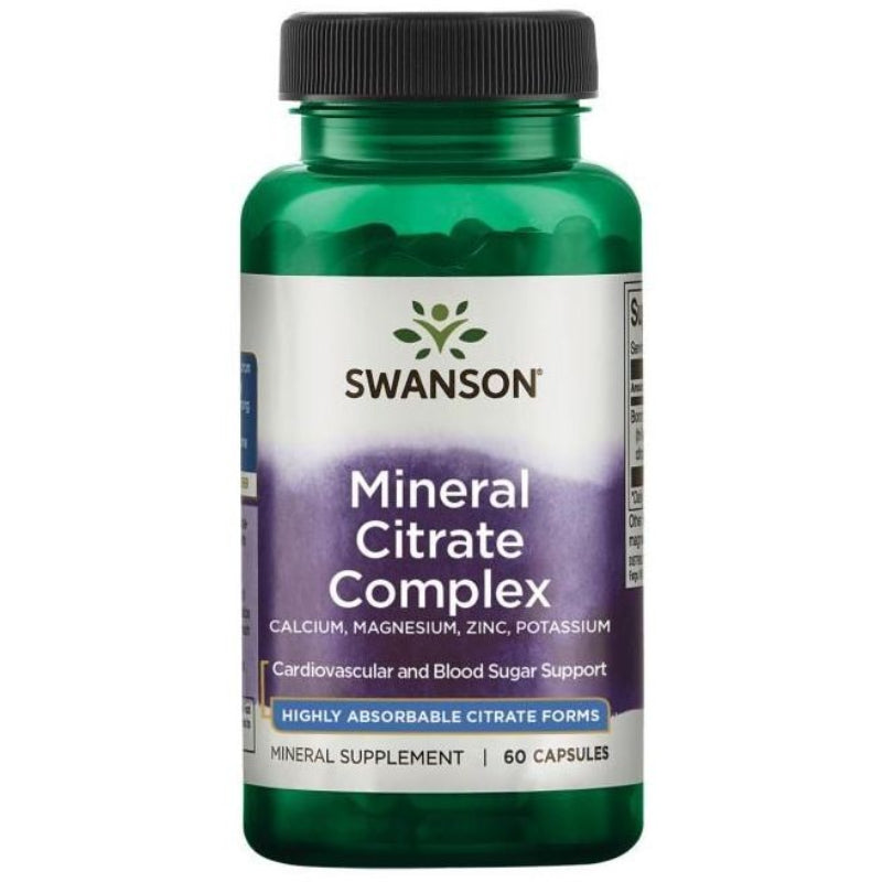 SWANSON Mineral Citrate Complex – 60 kapsulių