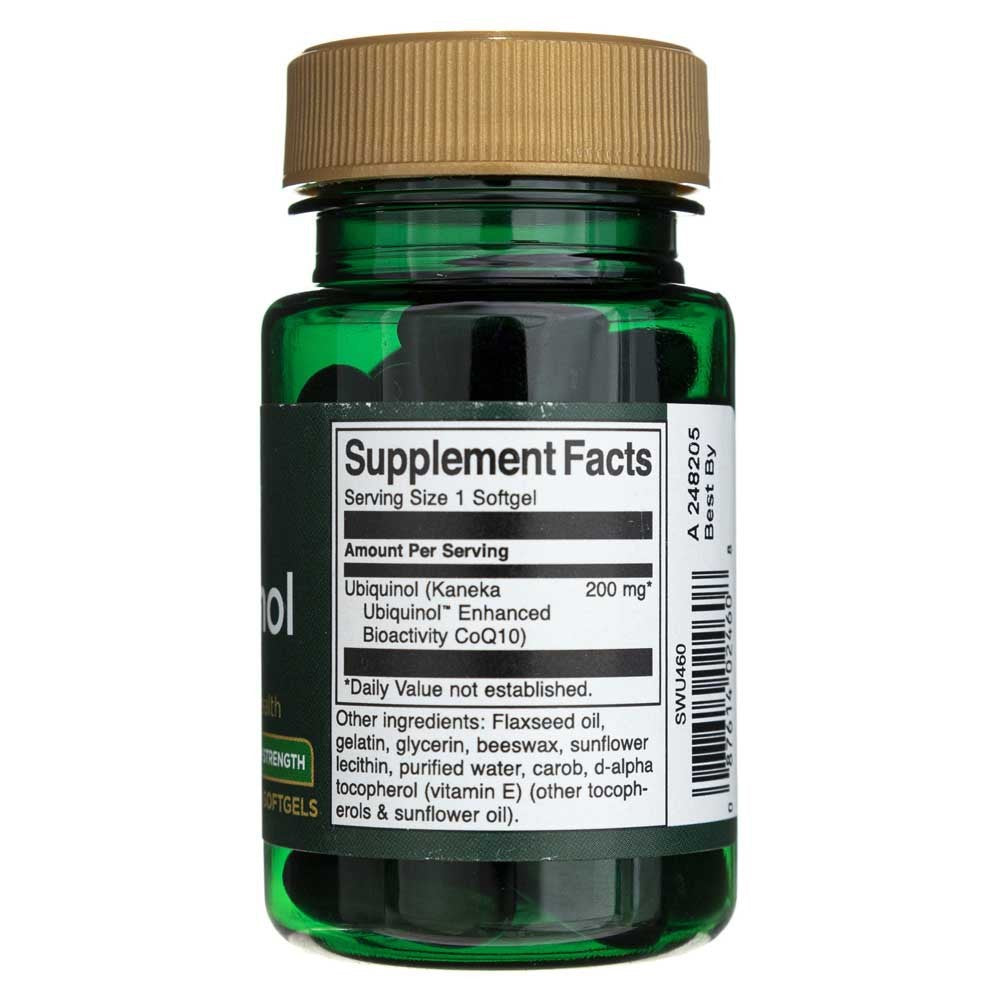 SWANSON ubichinolis 200 mg – 30 kapsulių