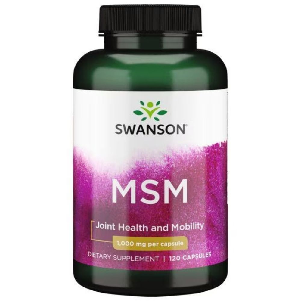 SWANSON MSM 1000 mg – 120 kapsulių
