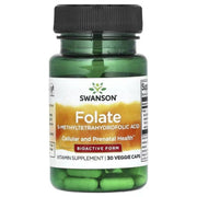 SWANSON folatas (5-metiltetrahidrofolio rūgštis) 680 mcg – 30 kapsulių