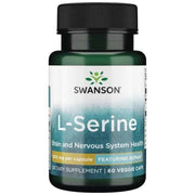 SWANSON AjiPure L-serinas 500 mg – 60 kapsulių